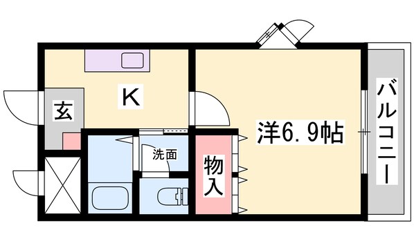 ヴィレッジ熊見の物件間取画像